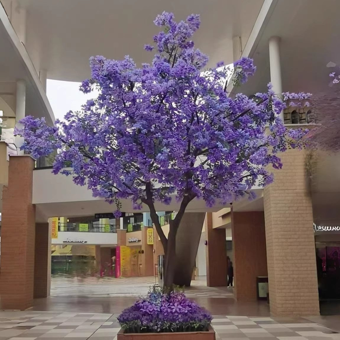 Purple Artificial Blossom Tree for Events and Interiors