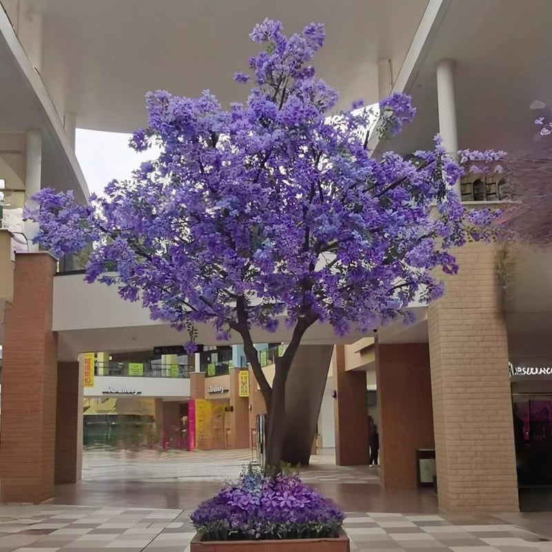 Purple Artificial Blossom Tree for Events and Interiors