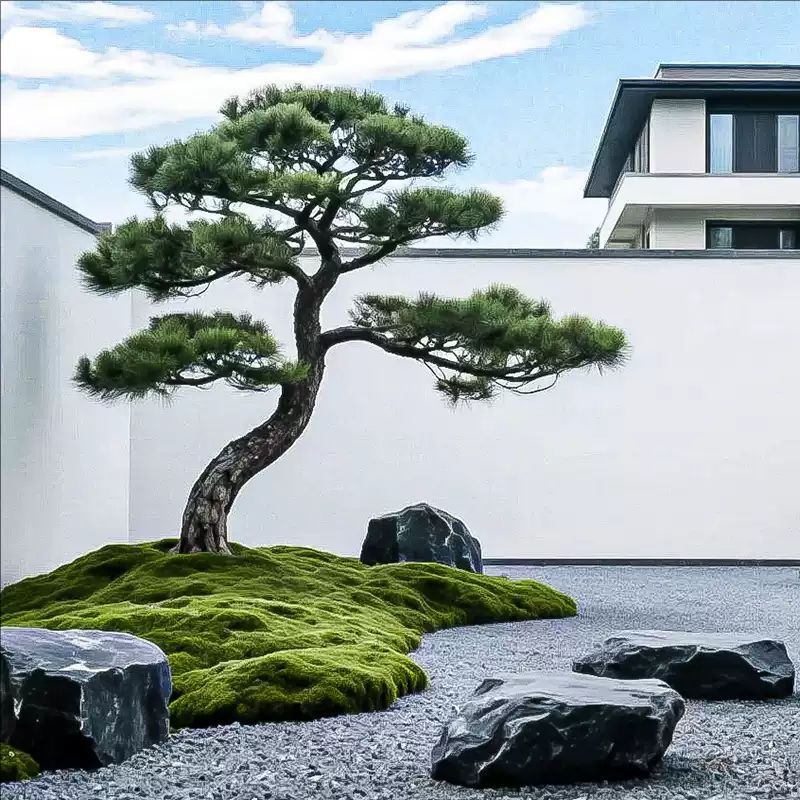 Japanese Artificial Pine Faux Tree Outdoor Yard Decor