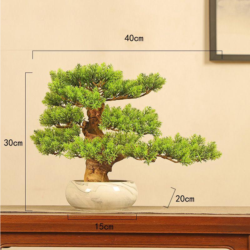 Artificial Welcome Pine Bonsai Ornament