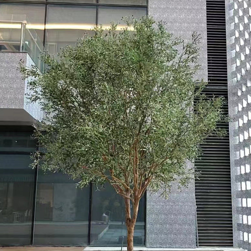 Artificial Olive Tree Real Wood Trunk 8 FT