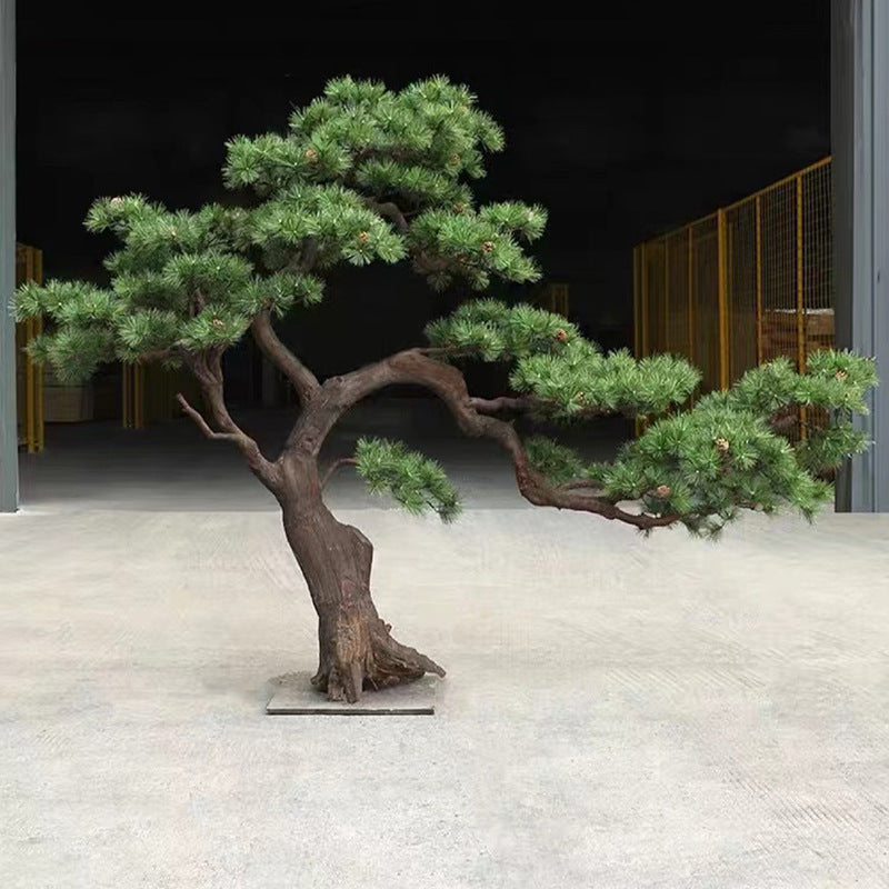 Large Artificial Pine Welcome Tree New Chinese Style