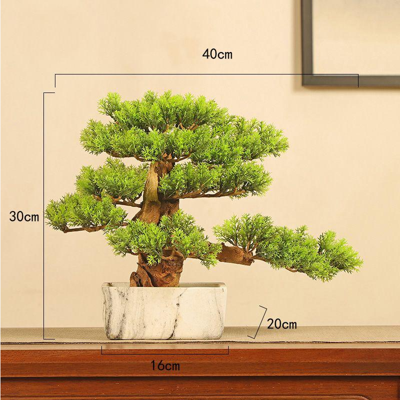 Artificial Welcome Pine Bonsai Ornament