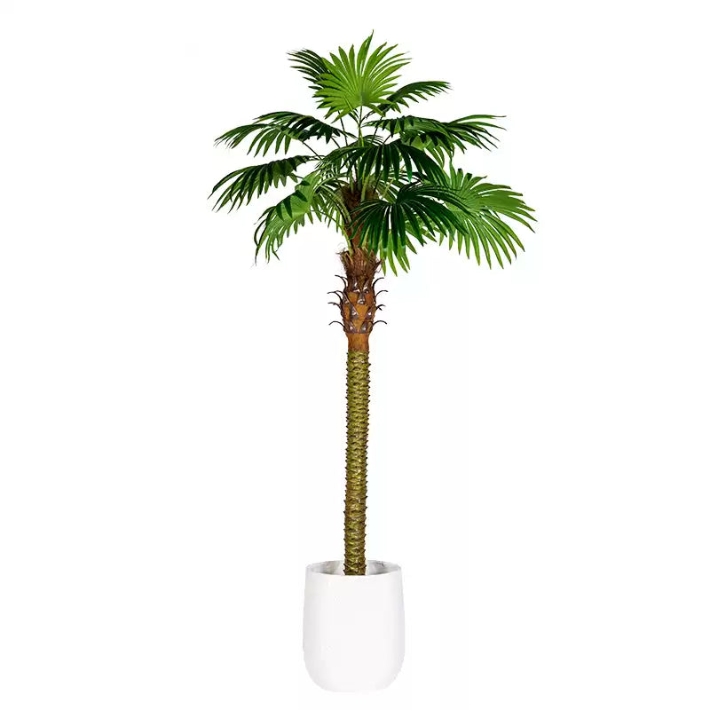 Artificial Fan Palm Tree Floor Decor 6.6 ft