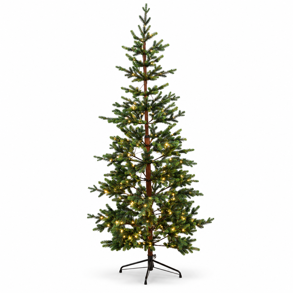 Norway Spruce Artificial Christmas Tree with Slim Pencil Shape