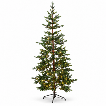 Norway Spruce Artificial Christmas Tree with Slim Pencil Shape