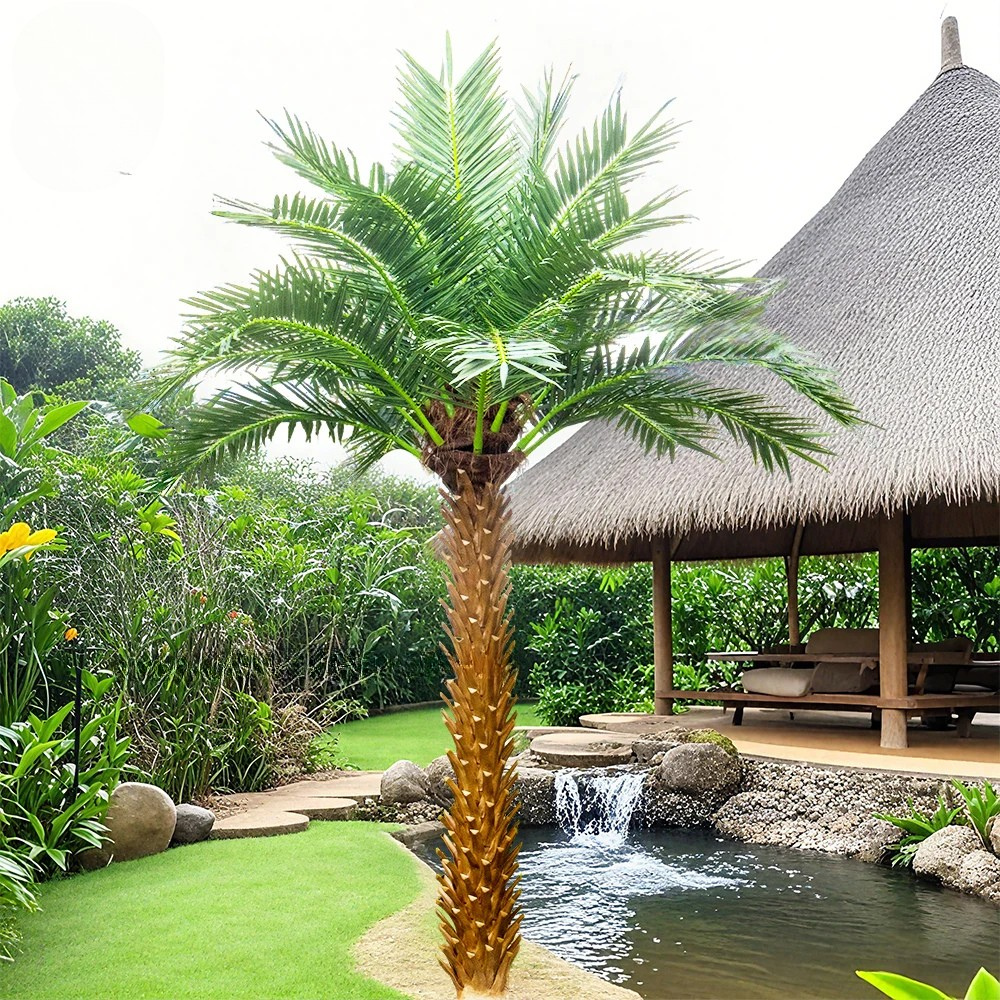 Artificial Date Palm Tree UV Resistant Outdoor Use