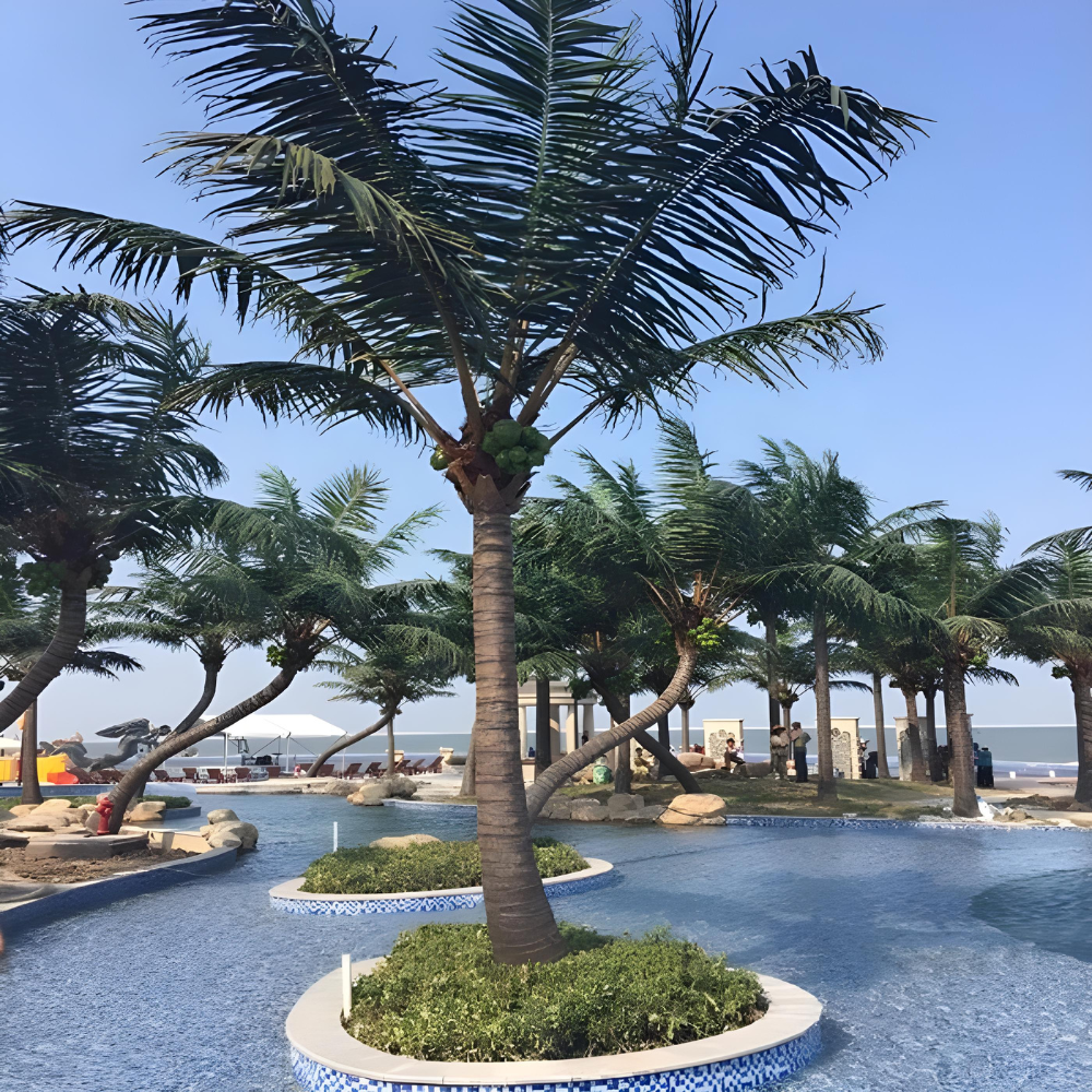 Artificial Date Palm Tree High Simulation for Hotel Decor
