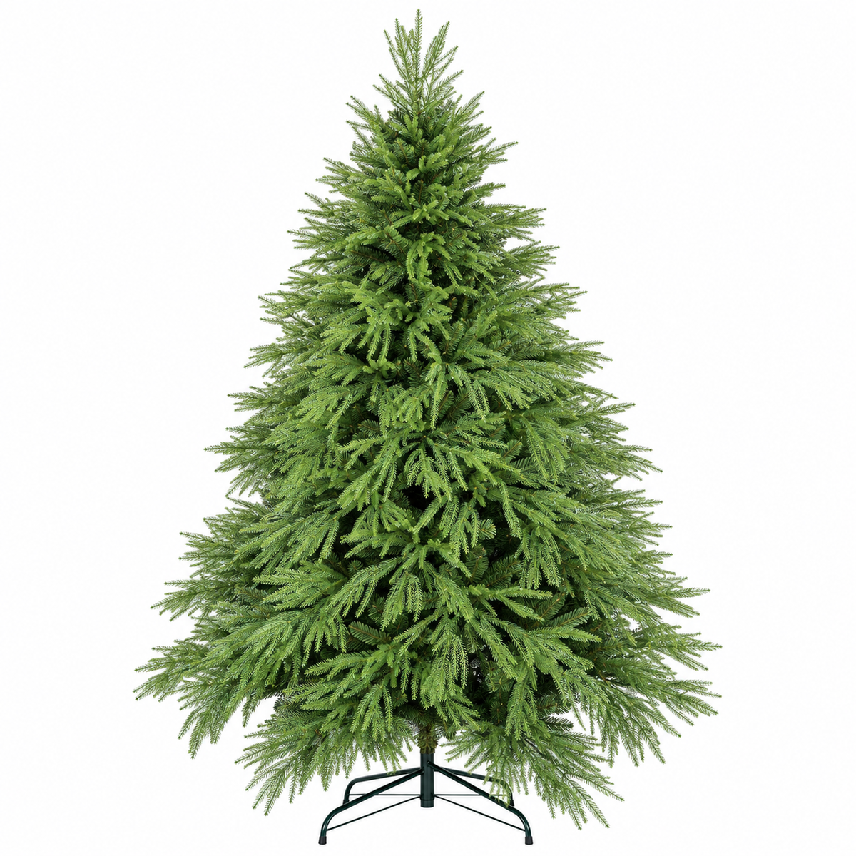 Alpine Fir Artificial Christmas Tree with Dense Green Branches and Realistic Foliage