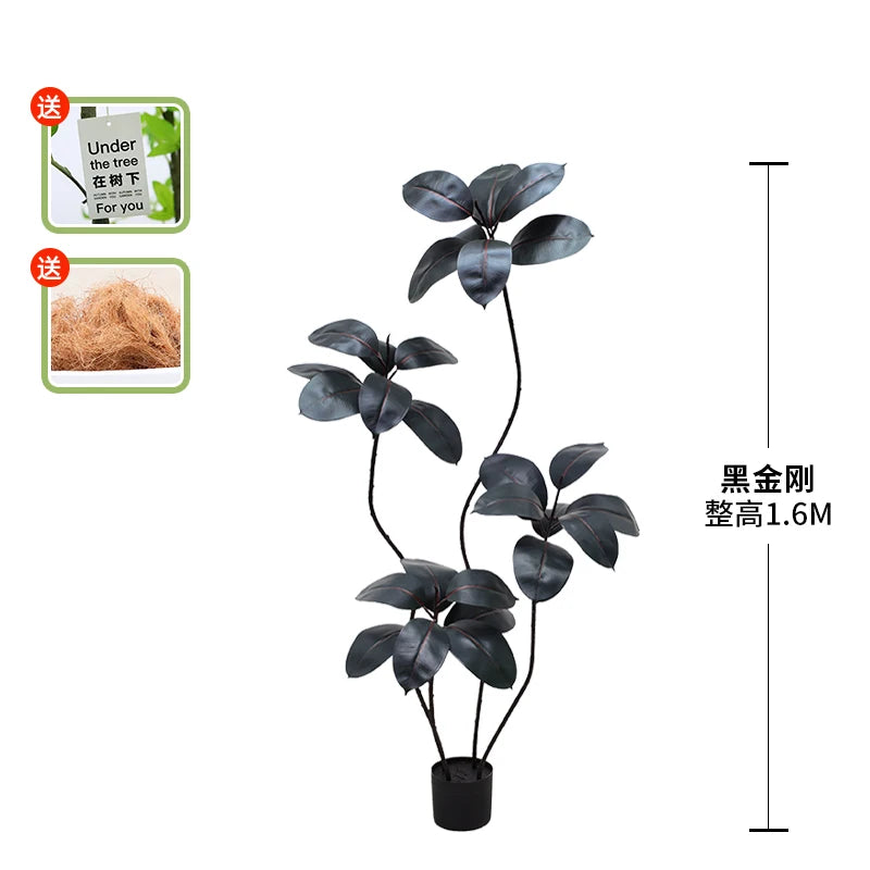 Artificial Green Rubber Tree 5ft Large