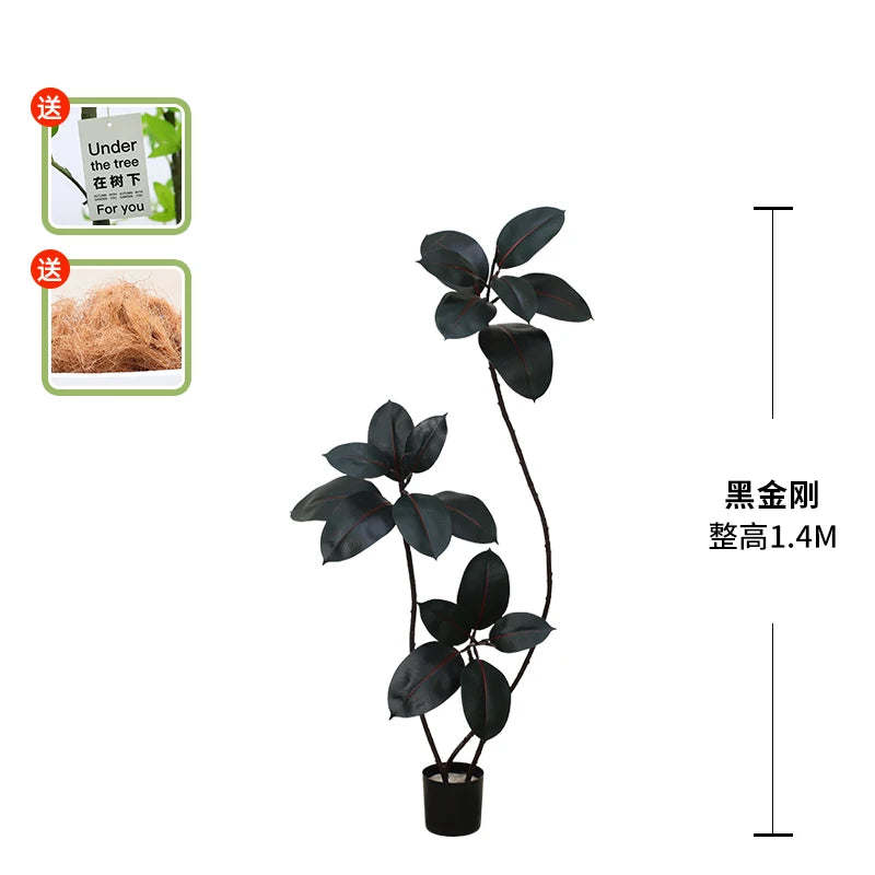Artificial Green Rubber Tree 5ft Large