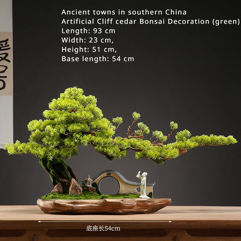 artificial cedar bonsai tree Artificial Pine Bonsai 4ft Zen Decoration – Faux Natural: Best Realistic Artificial Trees for Commercial Indoor Outdoor Use