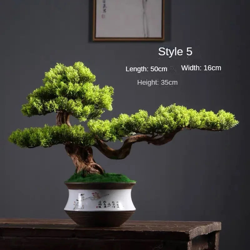 Artificial Bonsai Pine Tree 2ft Tall