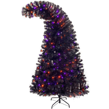 Fraser Fir Bent Top Artificial Christmas Tree Purple