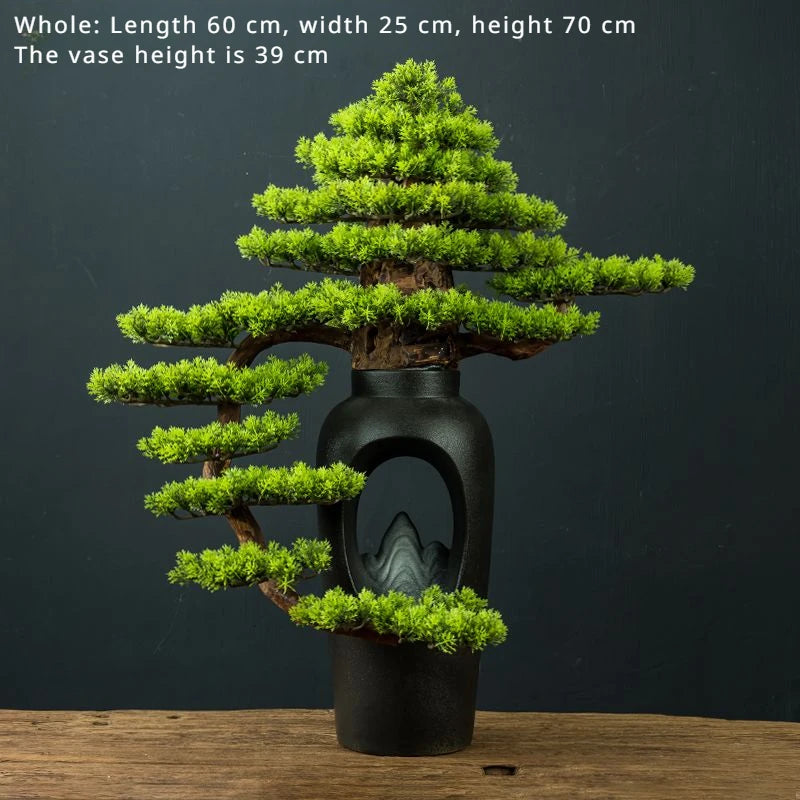 Artificial Pine Bonsai Tree Decoration