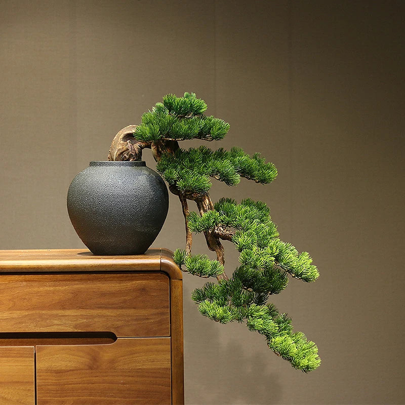 Artificial Cliff Pine Bonsai Fake Plant