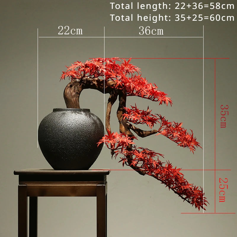 Artificial Cliff Pine Bonsai Fake Plant