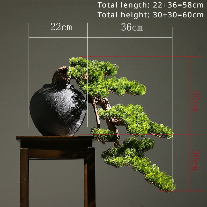 Artificial Cliff Pine Bonsai Fake Plant