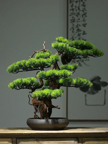 Artificial Pine Bonsai Tree for Living Room