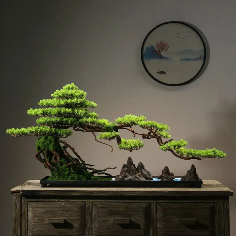 Artificial Pine Bonsai for Zen Landscape