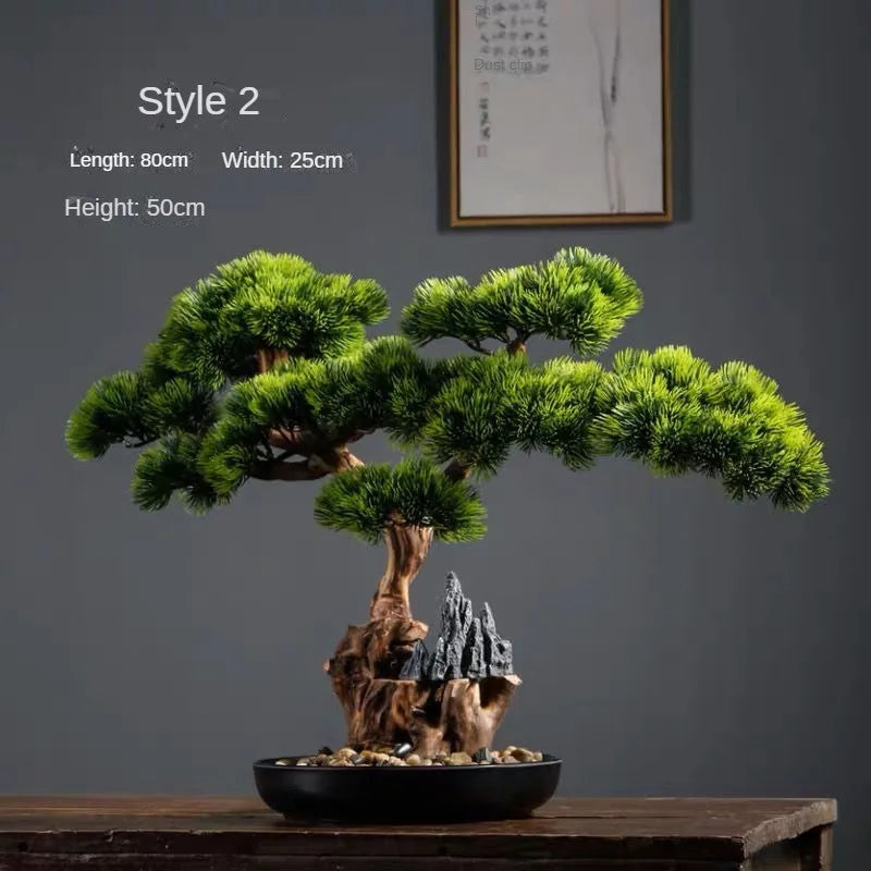 Artificial Bonsai Pine Tree 2ft Tall
