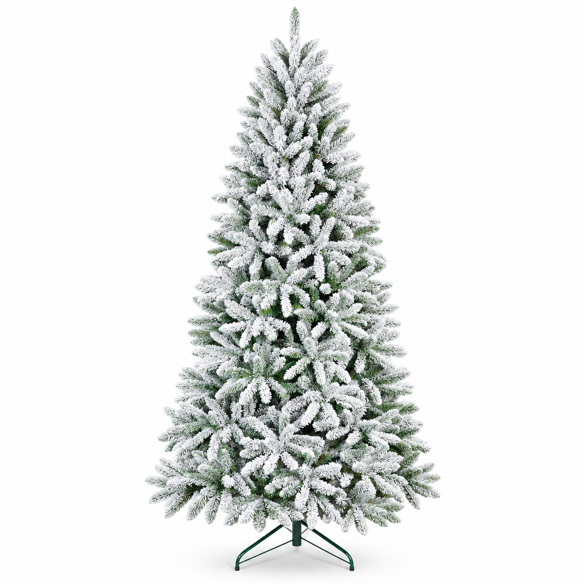 Queen Flock Artificial Christmas Tree with Heavy White Snow Covered Branches