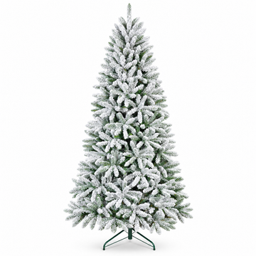 Queen Flock Artificial Christmas Tree with Heavy White Snow Covered Branches