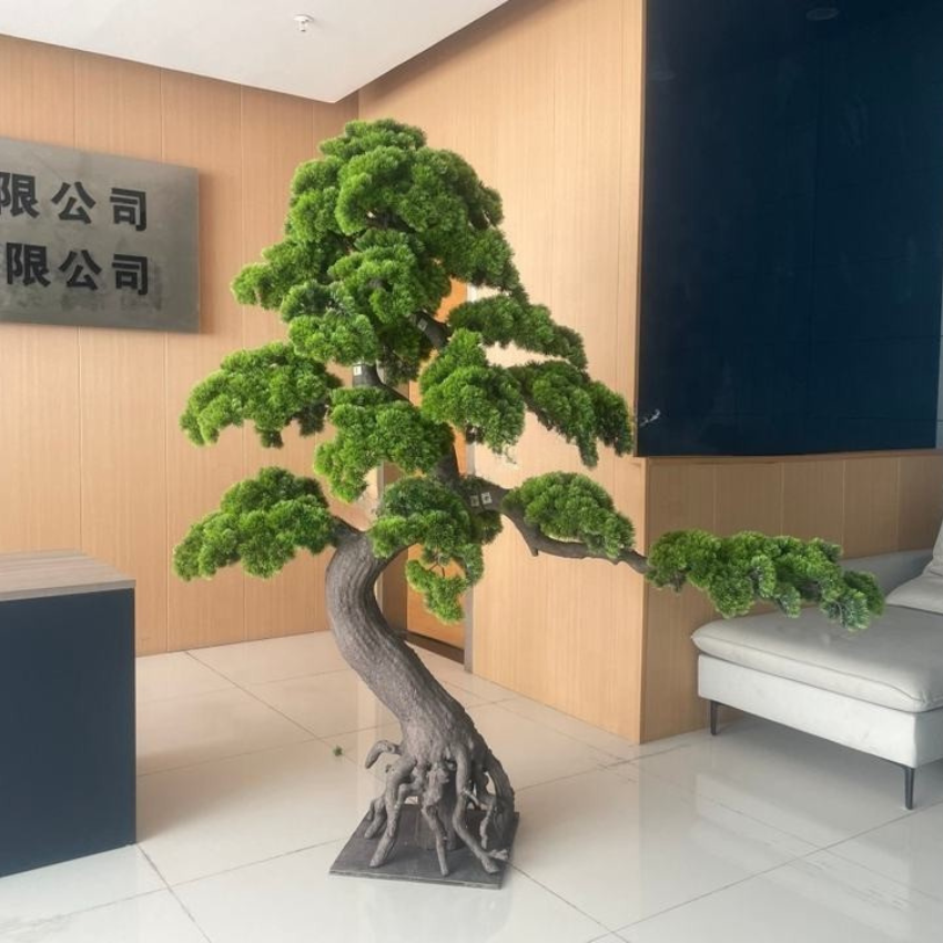 Artificial Cedar Tree Bonsai Pine 6.5 FT Indoor Outdoor