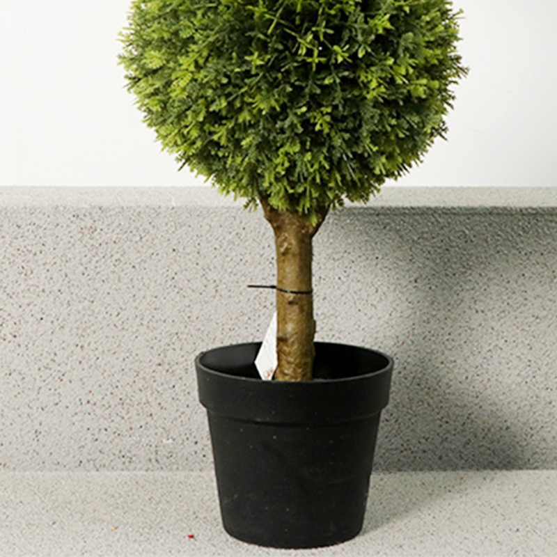 Artificial Topiary Ball Tree Potted Plant 4 FT Floor Decor