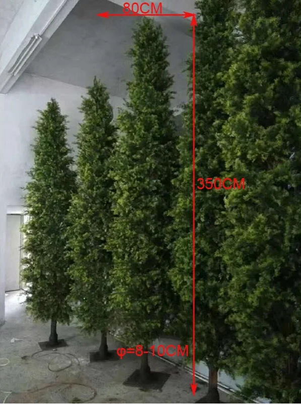 Artificial Cypress Tree 3.5 M Realistic Look Indoor Outdoor