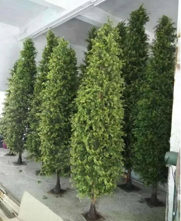 Artificial Cypress Tree 3.5 M Realistic Look Indoor Outdoor