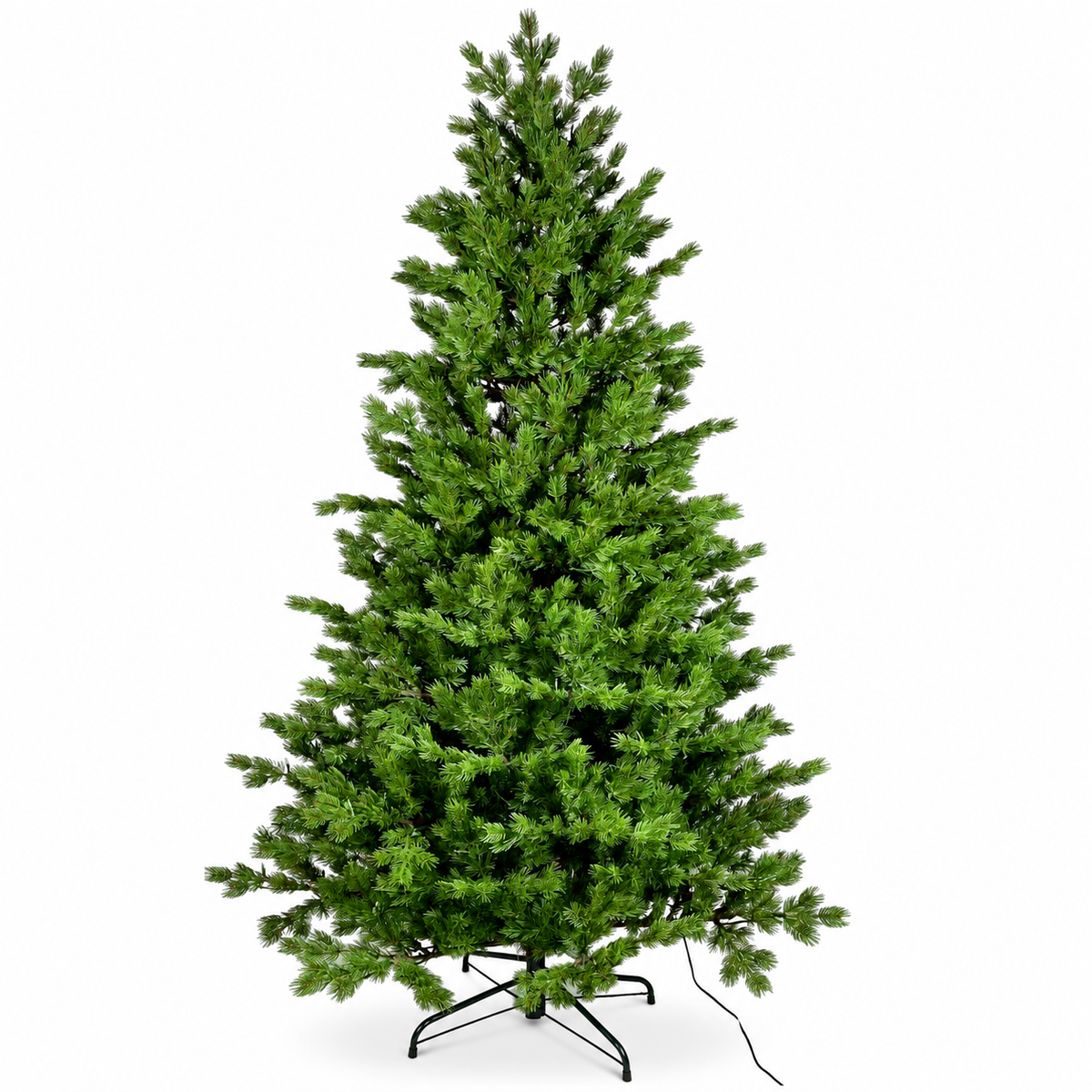 Full PE Artificial Christmas Tree with Realistic Green Pine Branches