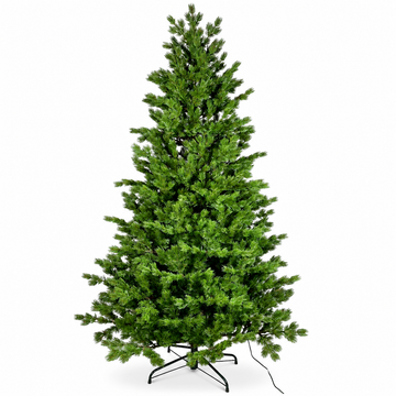 Full PE Artificial Christmas Tree with Realistic Green Pine Branches