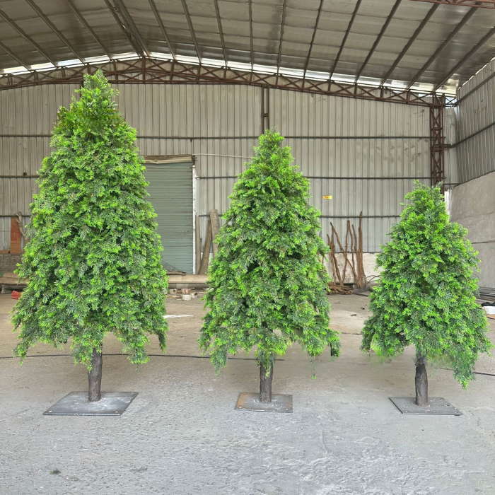 Künstlicher Weihnachtsbaum Zeder 2,1 m für Innen und Außen – Faux Natural