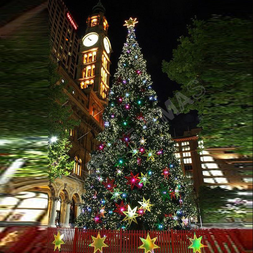 Giant Christmas Artificial Tree Large Outdoor DMX Music Light