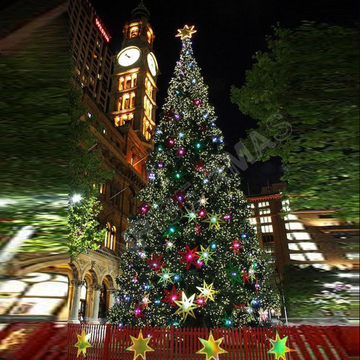 Giant Christmas Artificial Tree Large Outdoor DMX Music Light