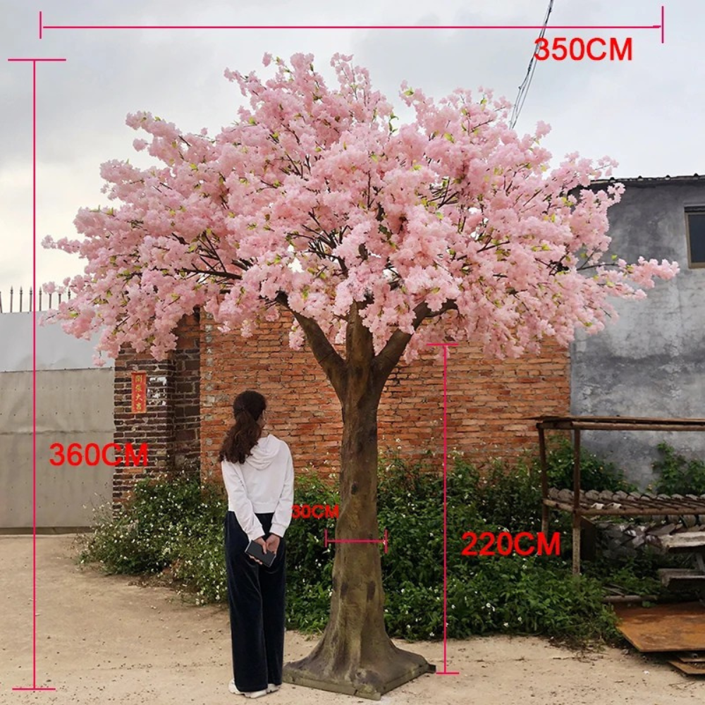 Artificial Cherry Blossom Tree 3.5 M Vibrant Pink Indoor Outdoor
