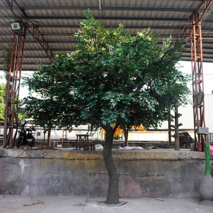 Artificial Banyan Tree 2.5m Natural Wood Trunk Hotel Use