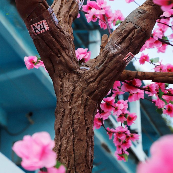 Artificial Cherry Blossom Tree Natural Wood Trunk Wedding Decor