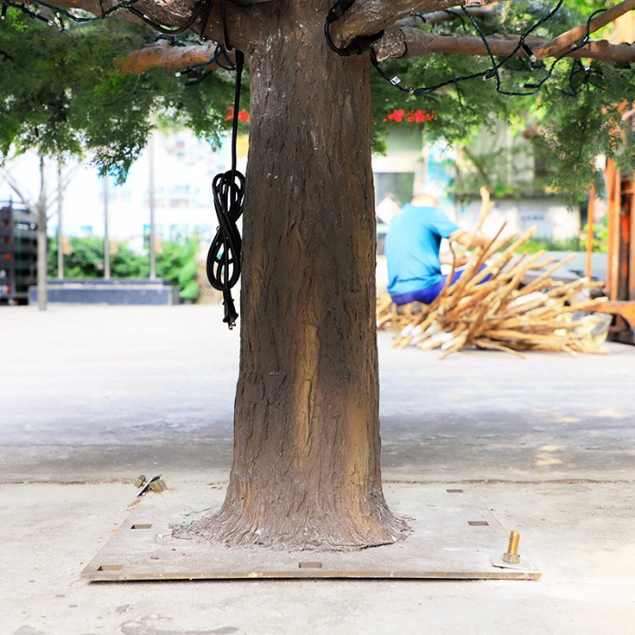 Artificial Cedar Tree 6ft Snow Flocking For Indoor Use