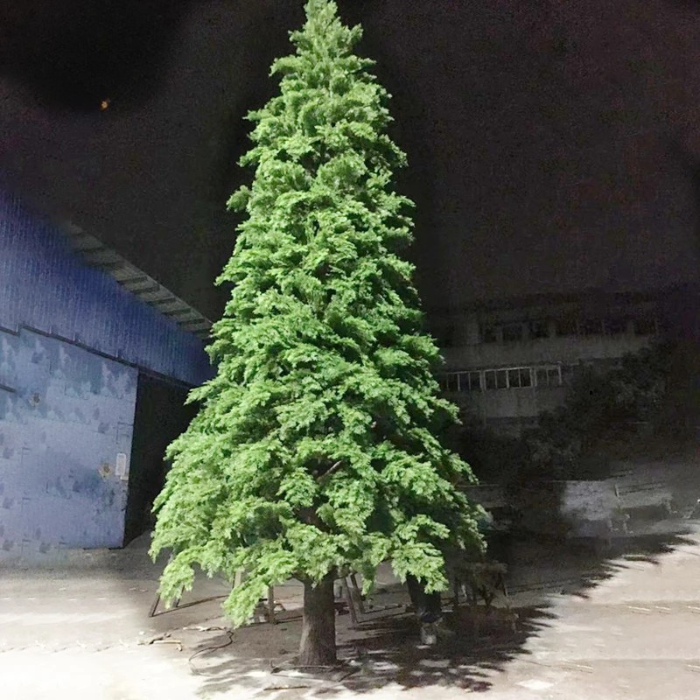 Artificial Christmas Tree 10FT LED Lights Outdoor Display