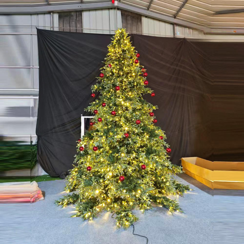 Giant Artificial Led Christmas Tree Outdoor Big Commercial Red LED