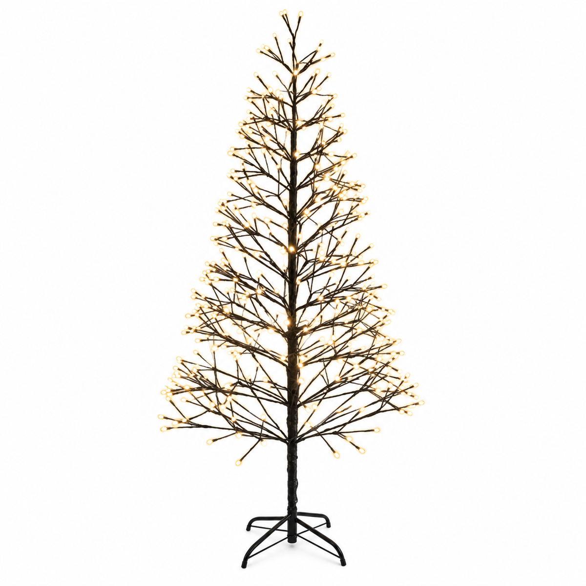 Sparse Branch LED Artificial Christmas Tree with Warm White Lights