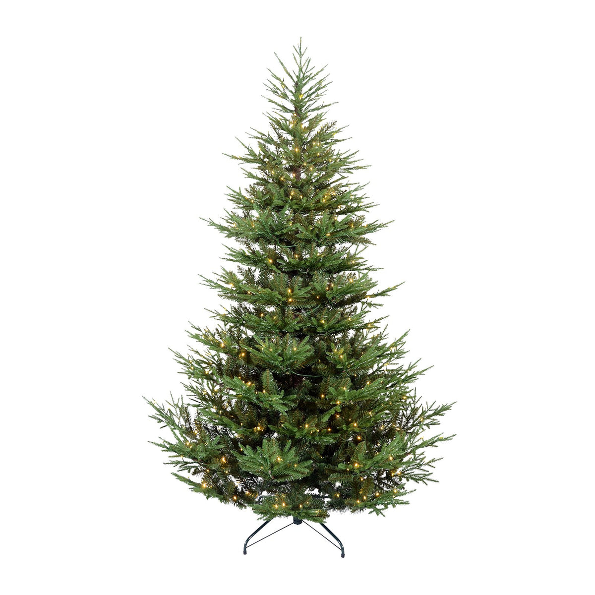 Noble Fir Artificial Christmas Tree with Layered Lifelike Branches