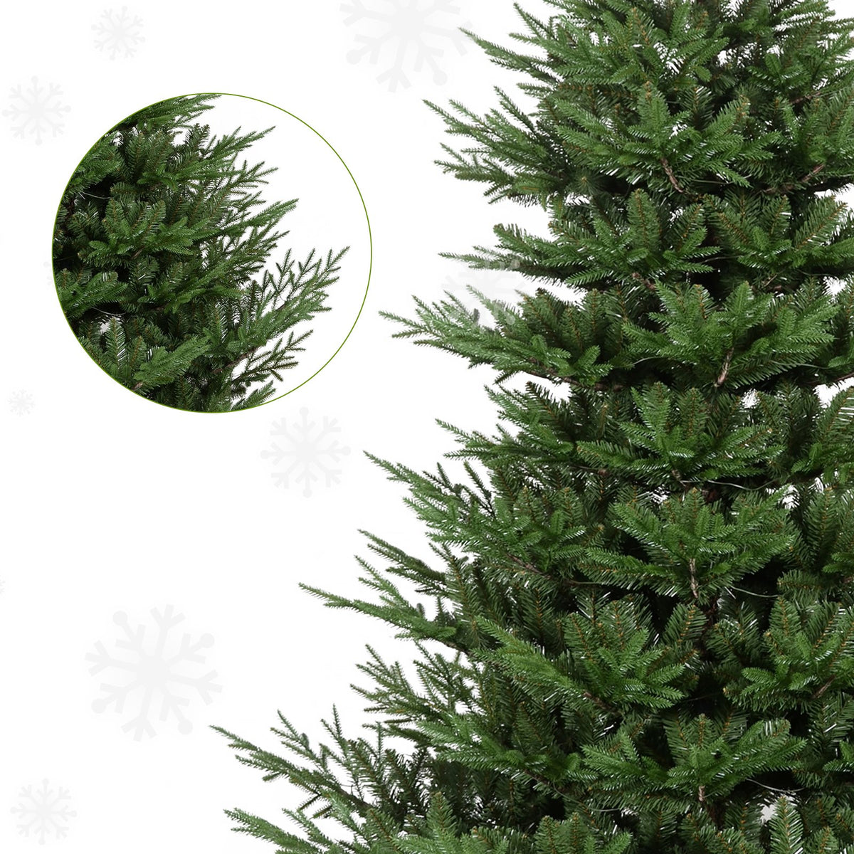 Noble Fir Artificial Christmas Tree with Layered Lifelike Branches