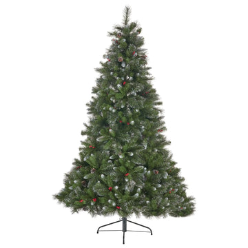 Artificial Christmas Tree Glitter Bristle Mixed Hinged Christmas