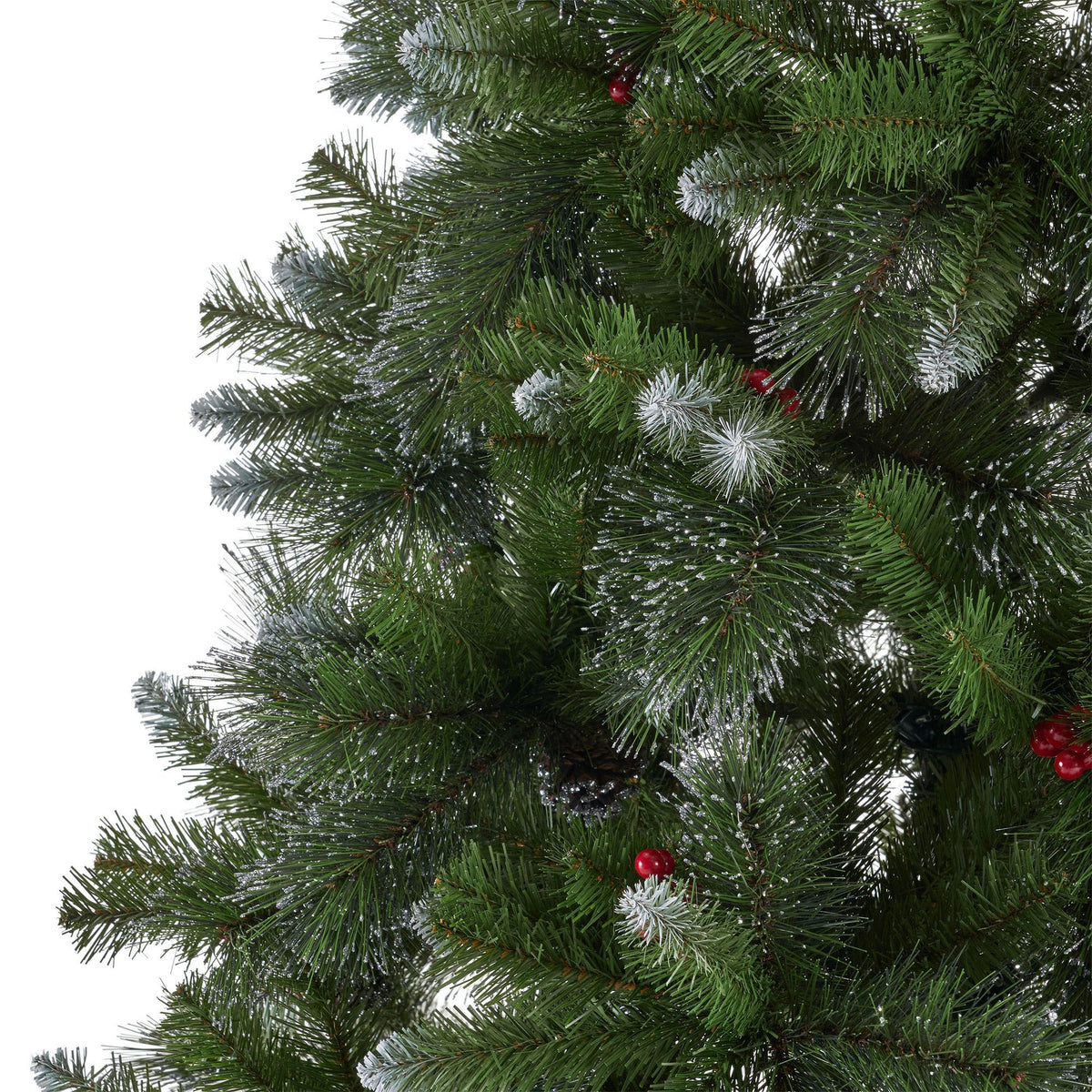Artificial Christmas Tree Glitter Bristle Mixed Hinged Christmas