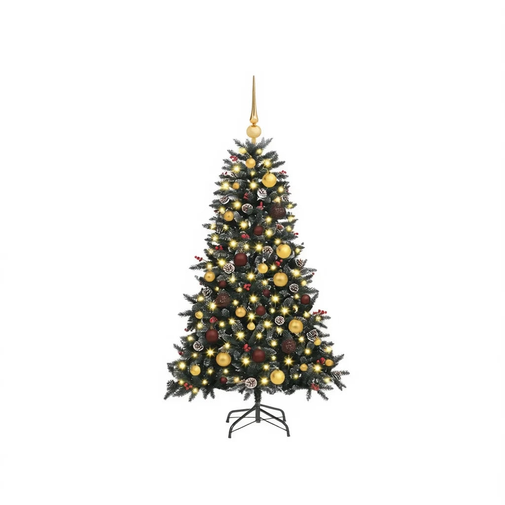 Artificial Christmas Tree In Green with Prelit LED Glow