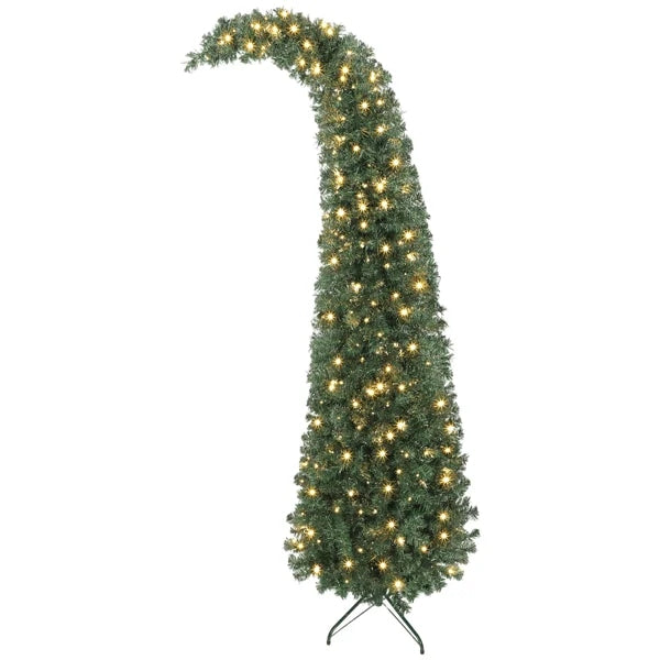 Artificial Christmas Tree with Colorful Lights for Decor