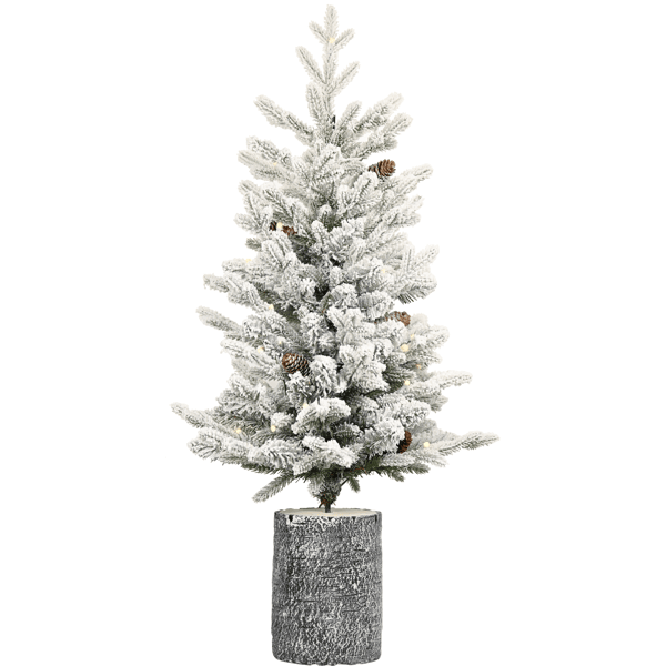 Artificial Flocking Basen Tree with Warm White Lights